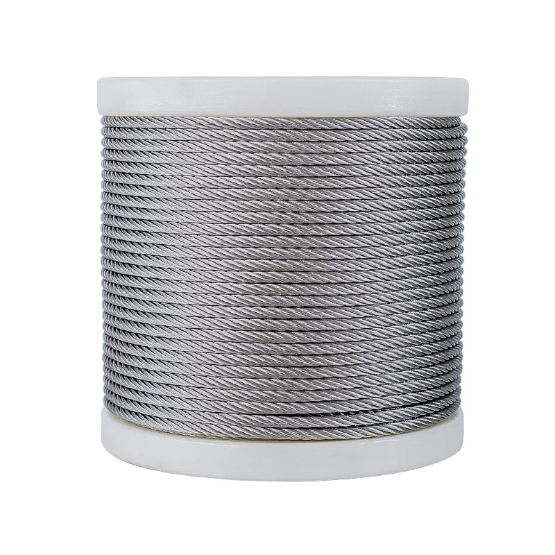 Cabo de Aço com Revestimento em PVC – Cordão Flexível para Iluminação e Suspensão
