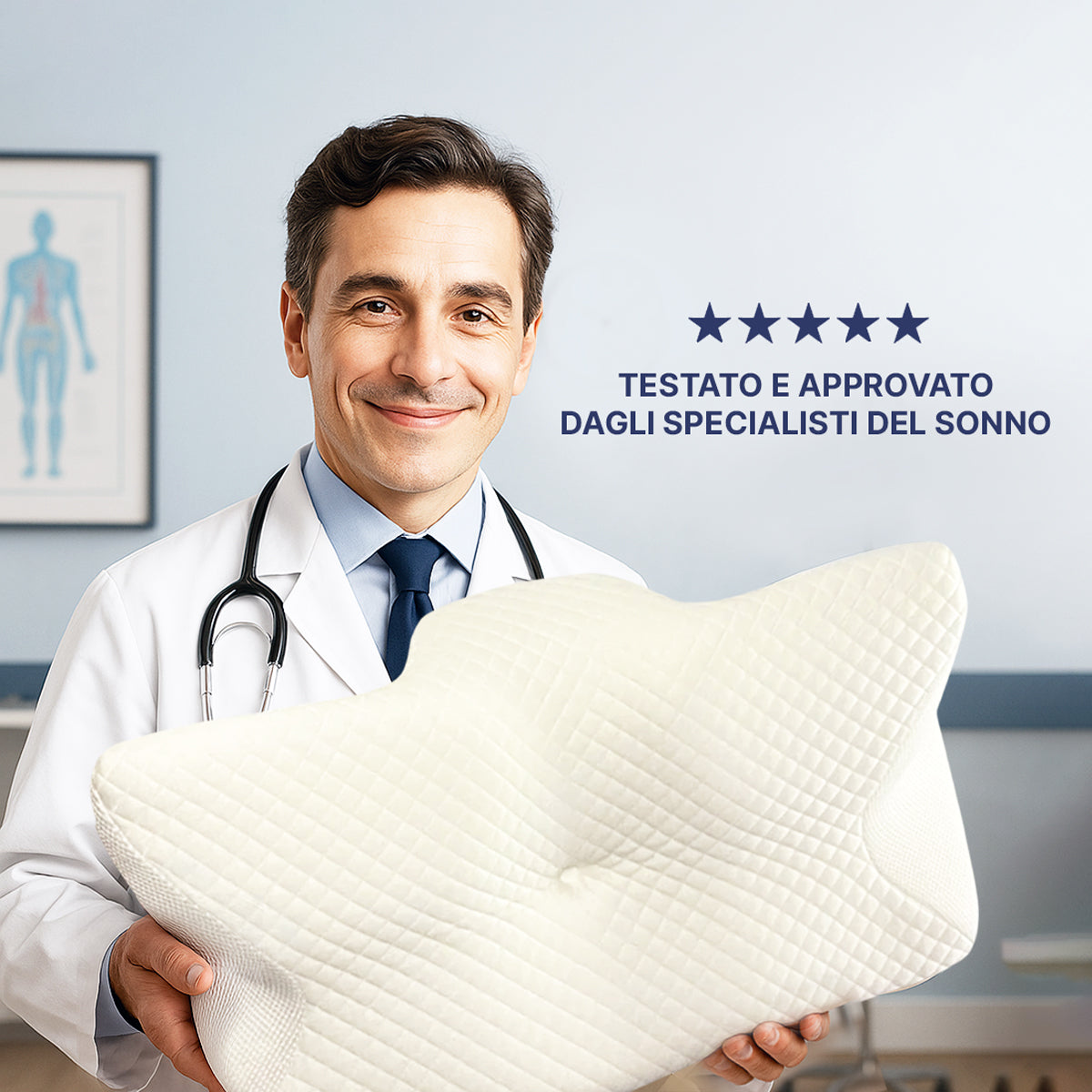 OrthoSleep™ – Travesseiro Cervical Ortopédico Anti Dor no Pescoço