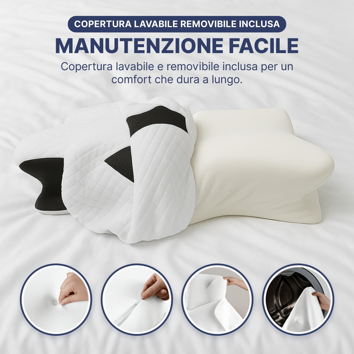OrthoSleep™ – Travesseiro Cervical Ortopédico Anti Dor no Pescoço