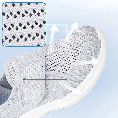 Sapato Ortopédico Feminino para Pés Inchados e Sensíveis