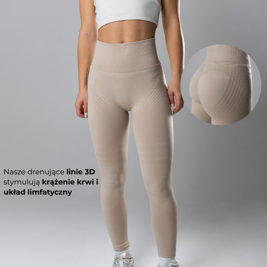 Legging Modeladora 3D Lunare Bege – Efeito Anticelulite