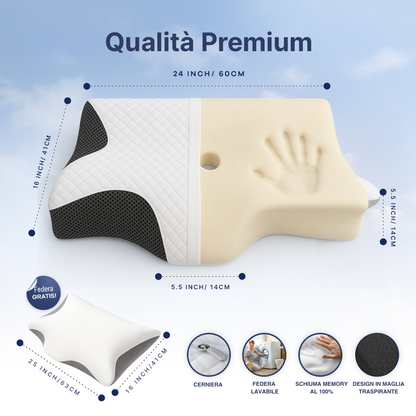 OrthoSleep™ – Travesseiro Cervical Ortopédico Anti Dor no Pescoço