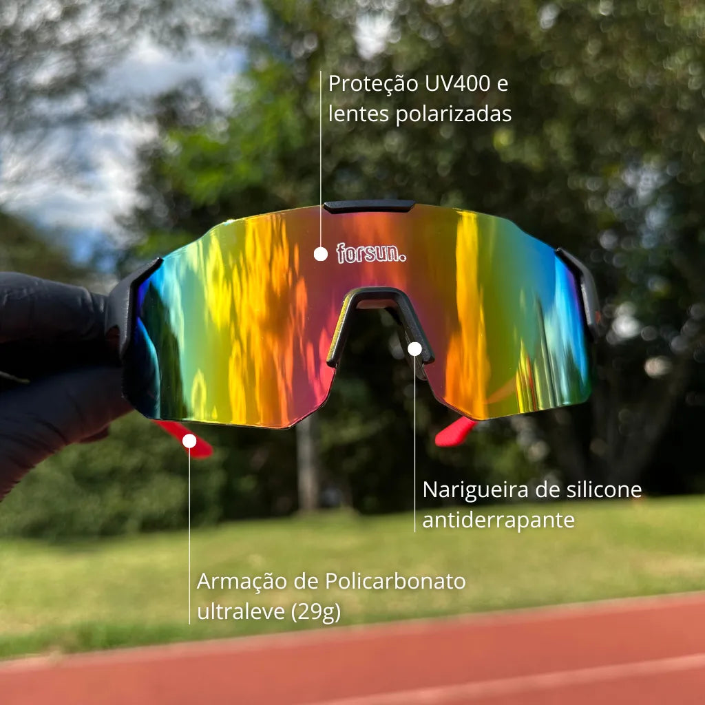 Combo Leve 2 Movement - Óculos de Sol Esportivo para Corrida Ciclismo e Beach Tennis