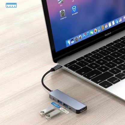 Hub USB-C para HDMI 4K – Adaptador USB 3.0 com Carregamento PD para MacBook, iPad e Notebook