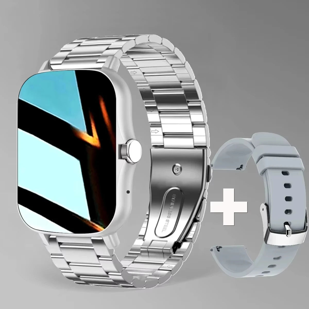 Smartwatch LAXASFIT 2025 – Relógio Inteligente com Chamadas Bluetooth e Monitor Fitness