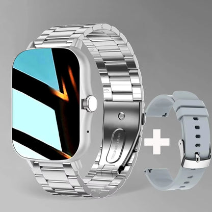 Smartwatch LAXASFIT 2025 – Relógio Inteligente com Chamadas Bluetooth e Monitor Fitness