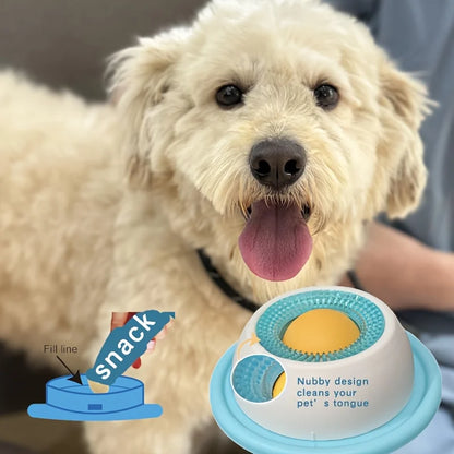Tapete de Lamber para Cães e Gatos – Alimentador Lento com Iogurte