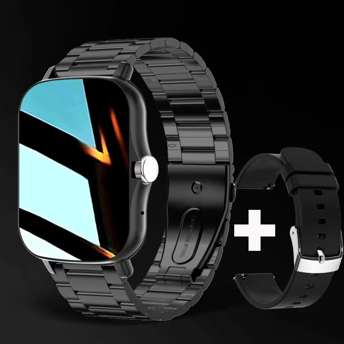 Smartwatch LAXASFIT 2025 – Relógio Inteligente com Chamadas Bluetooth e Monitor Fitness