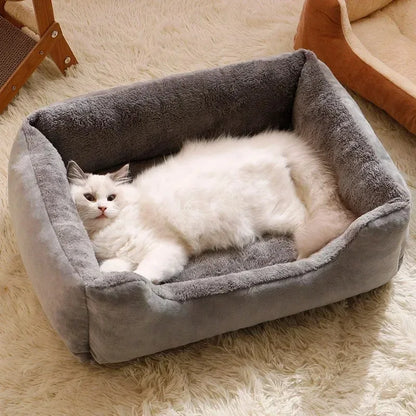 Cama para Gatos e Cães Pequenos – Almofada Pelúcia Macia
