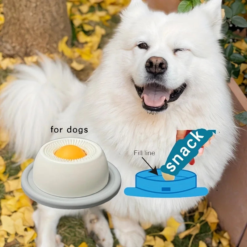 Tapete de Lamber para Cães e Gatos – Alimentador Lento com Iogurte