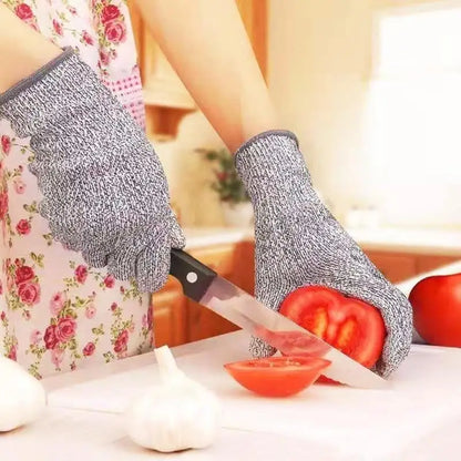 Luvas Anti-Corte de Segurança em Aço Inoxidável – Proteção para Açougueiro e Trabalho