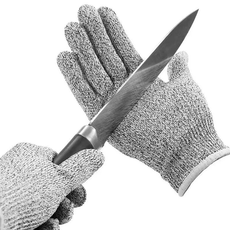Luvas Anti-Corte de Segurança em Aço Inoxidável – Proteção para Açougueiro e Trabalho