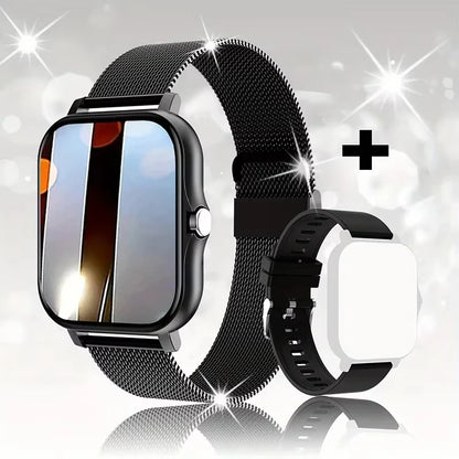 Smartwatch LAXASFIT 2025 – Relógio Inteligente com Chamadas Bluetooth e Monitor Fitness