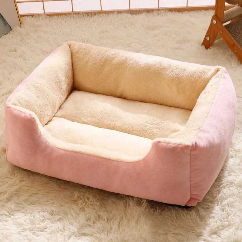 Cama para Gatos e Cães Pequenos – Almofada Pelúcia Macia