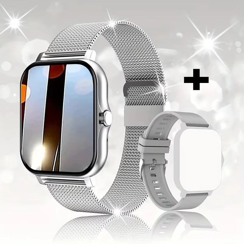 Smartwatch LAXASFIT 2025 – Relógio Inteligente com Chamadas Bluetooth e Monitor Fitness