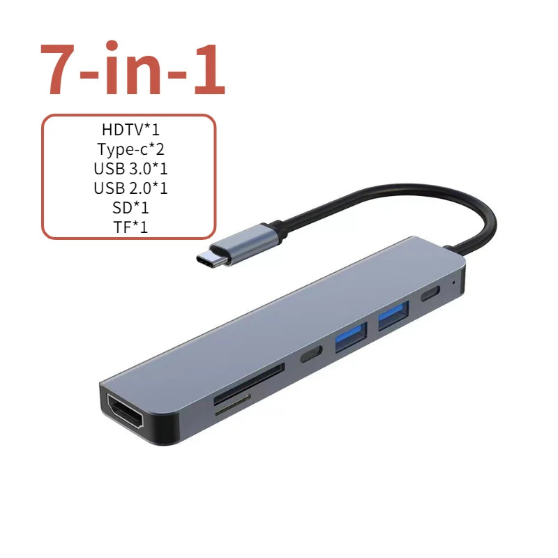 Hub USB-C para HDMI 4K – Adaptador USB 3.0 com Carregamento PD para MacBook, iPad e Notebook