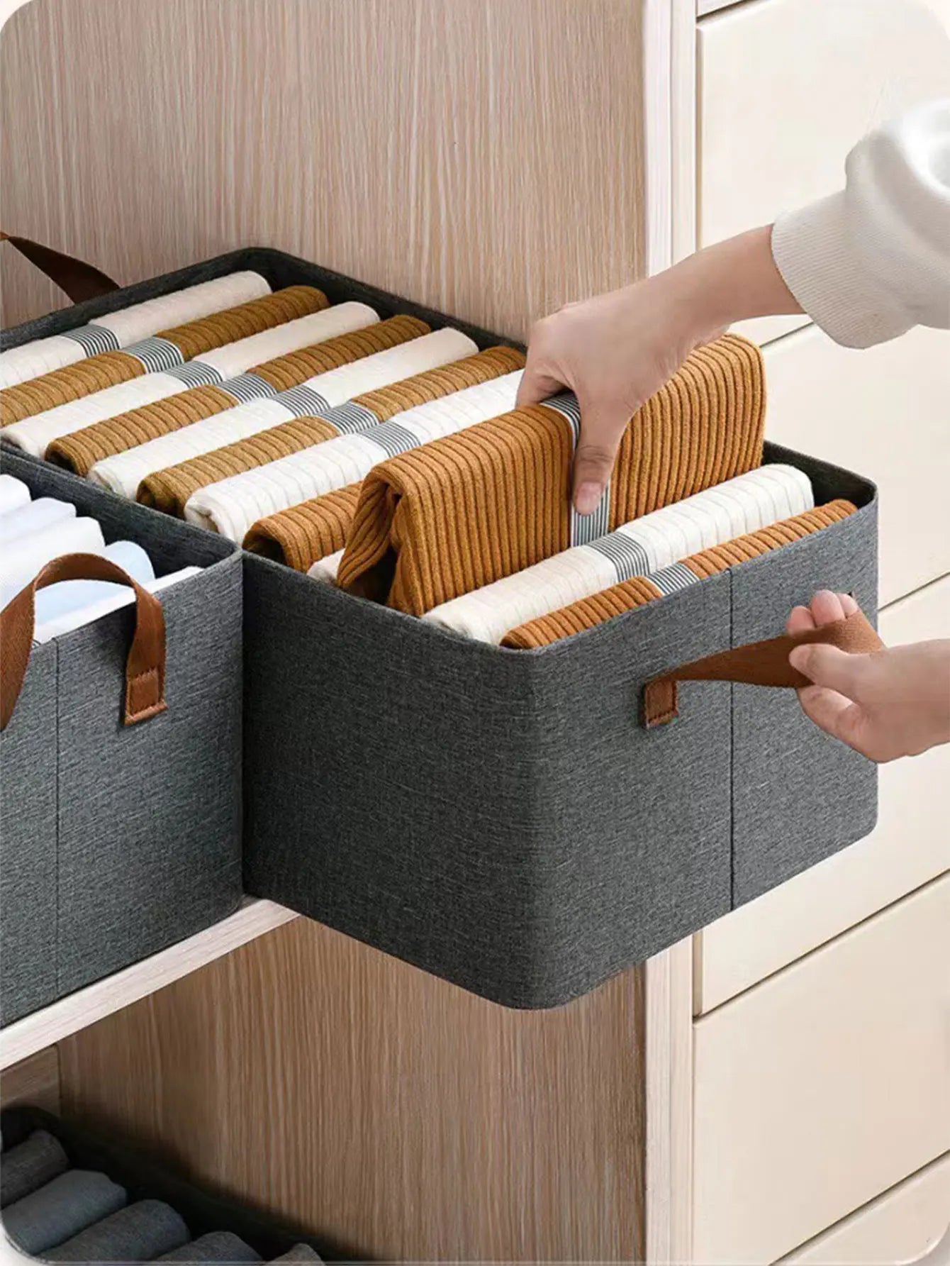 Thicken Clothes Organizer Pants Sweater Storage Cabinets Drawers Organizer Jeans Storage Box Wardrobe Clothes Storage Organizers