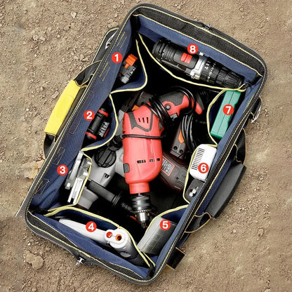 Bolsa de Ferramentas Multifuncional 13 a 23 Polegadas – Impermeável para Eletricistas