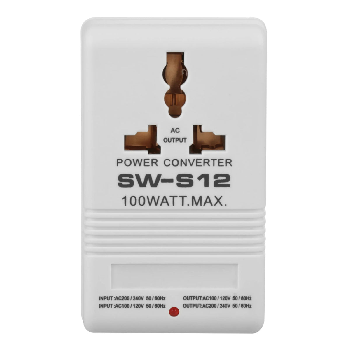Conversor de Tensão Elevador/Redutor 100W – Transformador 110V/120V para 220V/240V