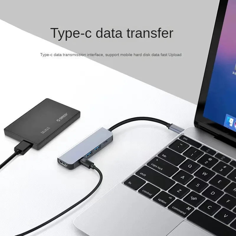 Hub USB-C para HDMI 4K – Adaptador USB 3.0 com Carregamento PD para MacBook, iPad e Notebook