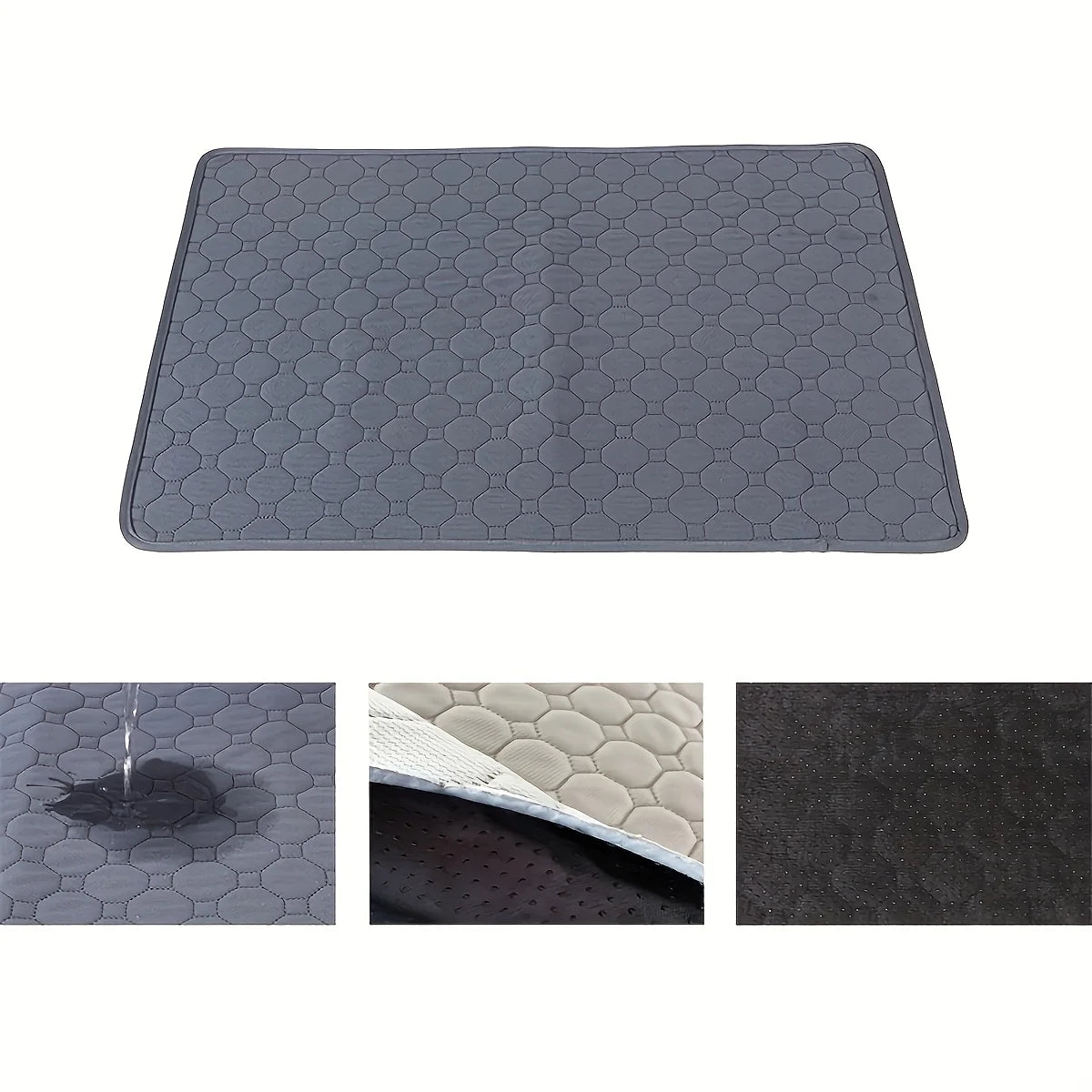 Tapete Higiênico Absorvente Lavável e Reutilizável para Cães e Gatos