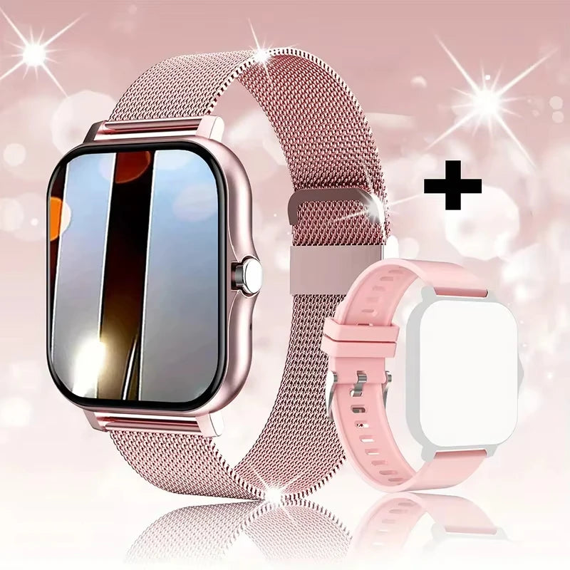 Smartwatch LAXASFIT 2025 – Relógio Inteligente com Chamadas Bluetooth e Monitor Fitness