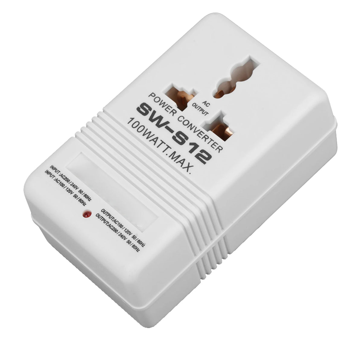 Conversor de Tensão Elevador/Redutor 100W – Transformador 110V/120V para 220V/240V
