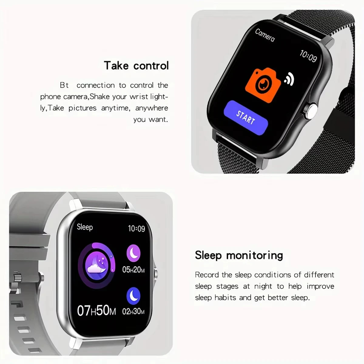 Smartwatch LAXASFIT 2025 – Relógio Inteligente com Chamadas Bluetooth e Monitor Fitness