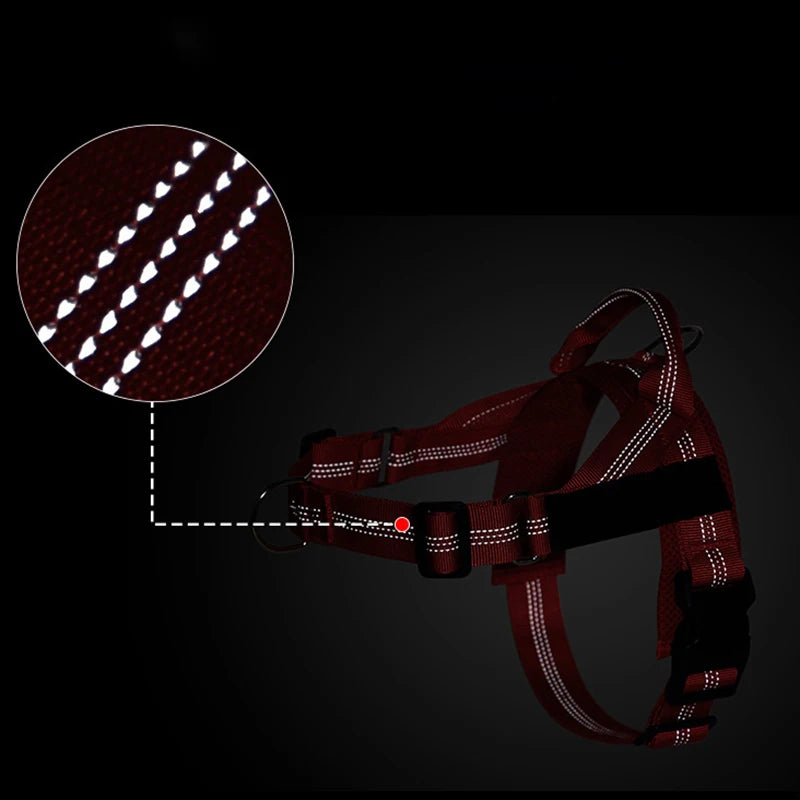 Personalized Reflective No Pull Harness for Small Medium Dog Washable Explosion-proof Comfort Dog Harnesses Pechera Para Perro