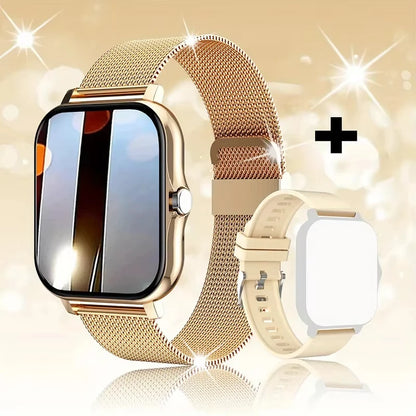 Smartwatch LAXASFIT 2025 – Relógio Inteligente com Chamadas Bluetooth e Monitor Fitness