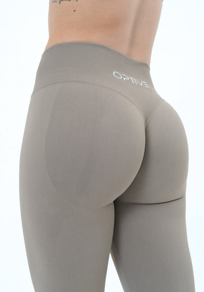 Legging UNITY V-Shape Scrunch – Efeito Push-Up Cinza Crepúsculo