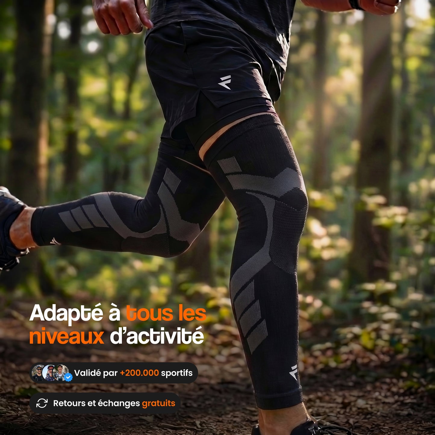 Maintien de compression Été V2 pour Genoux et Jambes