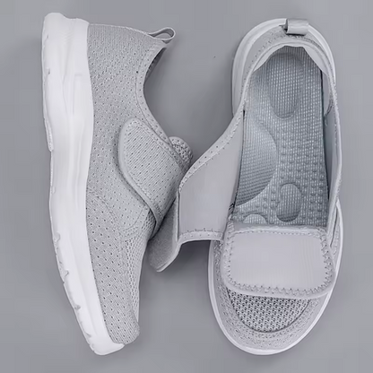Sapato Ortopédico Feminino para Pés Inchados e Sensíveis
